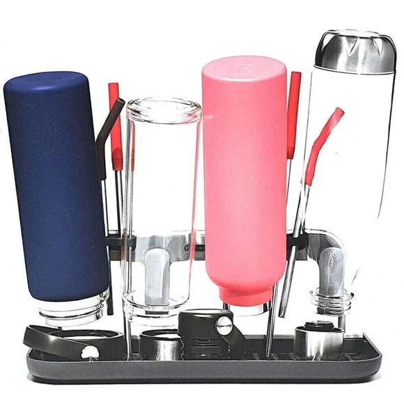 OXO SoftWorks Water Bottle Cleaning & Drying Rack with Brushes - Picture 6 of 7